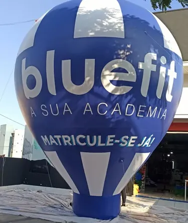 Produto inflável com impressão parcial