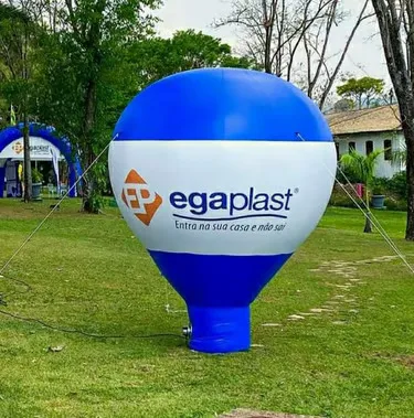 Produto inflável com impressão parcial