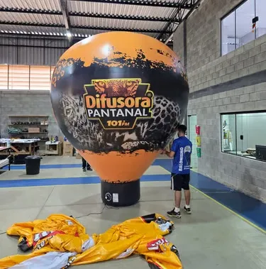 Produto inflável com impressão total